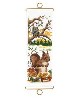 Broderikit Mini-klokketreng Efterår - Svarta Fåret