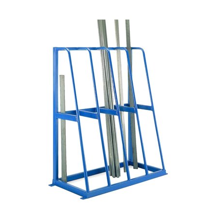 Vertical storage rack, 4 sections, 1500x1200x600 mm