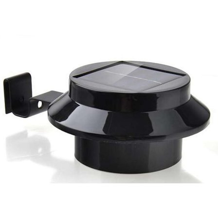 Svart utendørs hage solcellelampe sett med 2 stk, ZQKLA