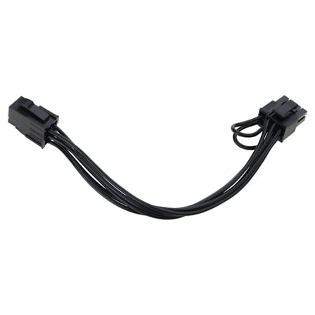 PCIe 6Pin Hane till 8Pin Hona Strömförlängningskabel Omvandlare för GPU Grafikkort