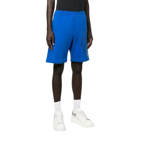Alexander McQueen, Shorts Blauw, Heren, Maat:XL