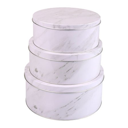 CACAS Kakebokser Marmor sett 3stk