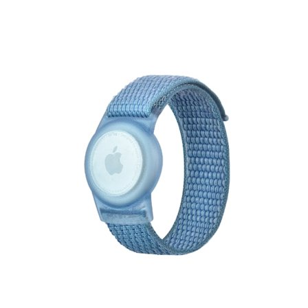 Be applicable Apple Airtag Armband Klockarmband Barn Anti-förlorad Gps Tracker handledsskydd Fodralhållare (cape blue)