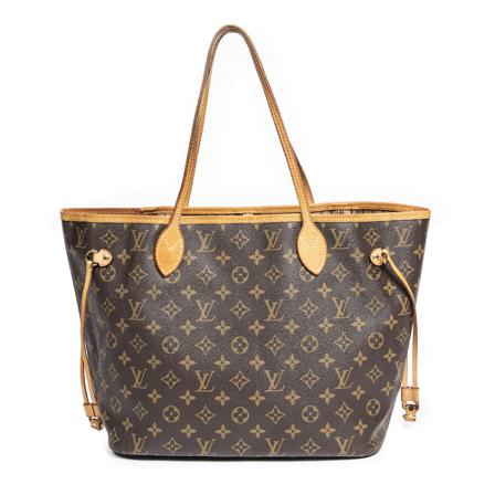 Louis Vuitton Vintage Pre-owned Neverfull MM Monogram Tas , Bruin , Dames , Maat: ONE Size Vintage Tassen