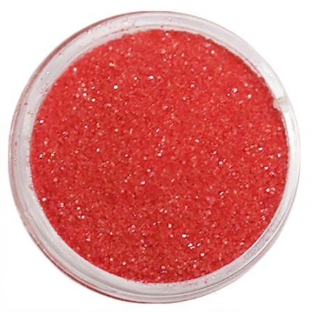 Nagelglitter - Finkornigt - Ljusröd matt - 8ml - Glitter