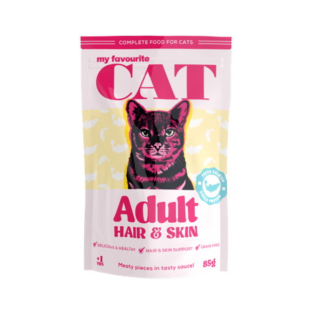 My favourite CAT - Lakseposer 85 g - Katt - Kattefôr & kattemat - Våtfôr og våtmat - ZOO.no