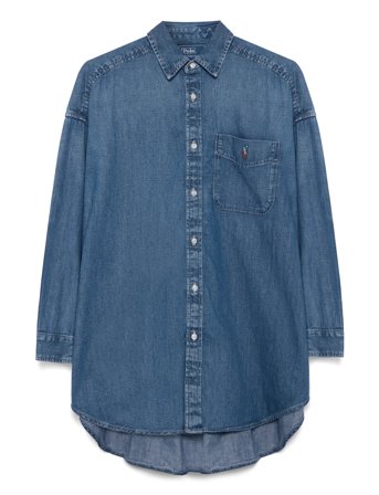 Polo Ralph Lauren Oversize Denim Shirt - Blue - XL