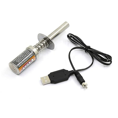 RC Nitro 1.2 V 1800Mah Genopladelig Gløderørsstarter Tænder DC USB Oplader til Gas Nitro Motor P