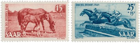 Tyskland/Saar 1949 - MICHEL 265/266 - Postfrisk