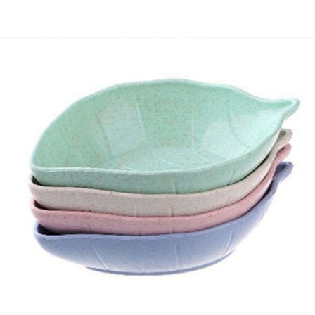 4 st vetehalm blad små tallrikar kreativa snacks tallrikar kök