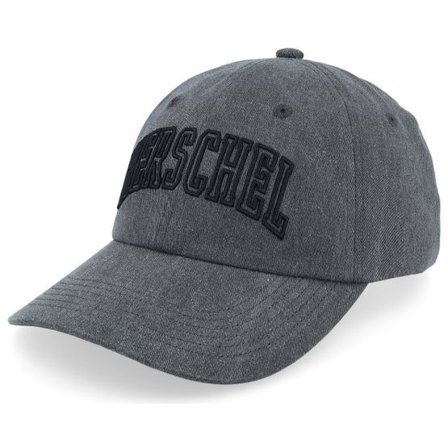 Herschel - Svart unconstructed Keps - Sylas Faculty Cap Black Stonewash Dad Cap @ Hatstore