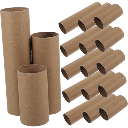 Hobbyrør Papirrør 18-pakning Runde Pappruller DIY Hobbyutstyr