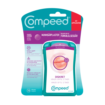 Compeed Invisible Munnsårplaster, 15 stk.