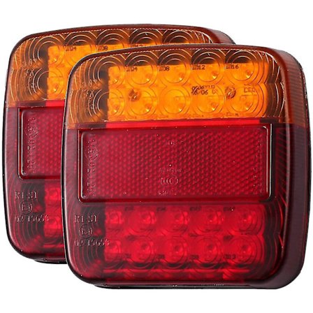 Lastvogns Baglygter 2 stk. 12V LED Bagbremse Blinklys