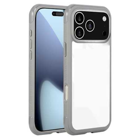 iPhone 17 Pro Max Skal - Solid Color med Transparent Akryl TPU