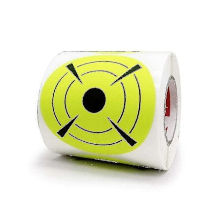 3-tommers runde selvklebende målmarkører fluorescerende skyte mål klistremerker målpunkter for skyting [DB] Rød