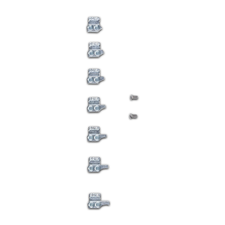 Set Stop Estensione Ginocchiere Alpinestars Bionic 10 e 7 Argento