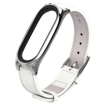Mijobs Läderrem Med Toppkorn För Xiaomi Mi Band 3 Handledsremmar