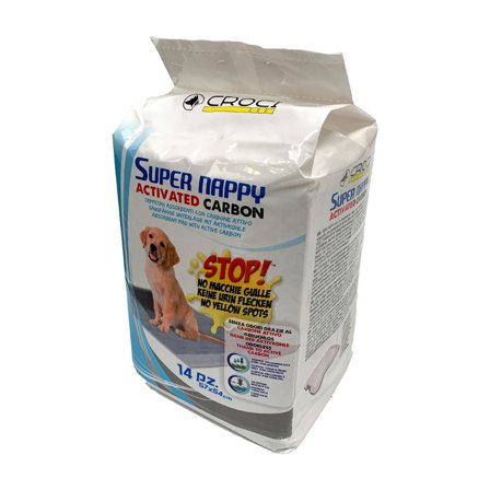 Croci Super Nappy Tappetini Igienici Al Carbone Attivo Per Cani