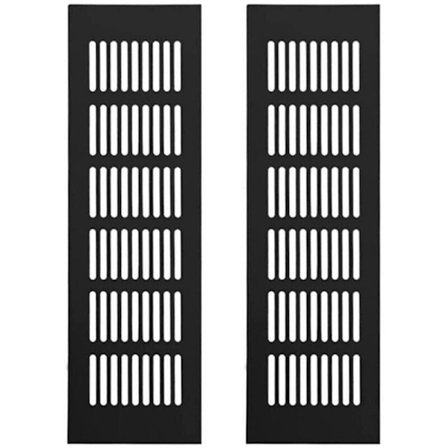 Aluminium ventilationsgitter 2 stk. ventilationsgitter rektangulært ventilationsgitter legering ventilationsgitter udvendigt ventilationsgitter til 