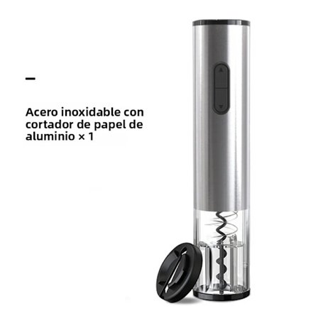 Silver-Elektrisk Dörröppnare med Filmskärare och Skruvmejsel för Vinflaskor, Smarta Automatiska Kökstillbehör, Hem-App