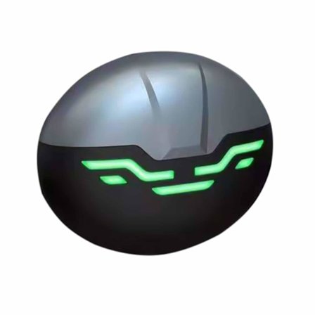 Trådlösa Bluetooth-hörlurar med touch-kontroll, stereo, spelheadset, lång batteritid, silver