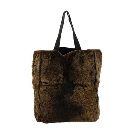 Chanel Vintage Tote Tass , Bruin , Dames , Maat: ONE Size Vintage Tassen