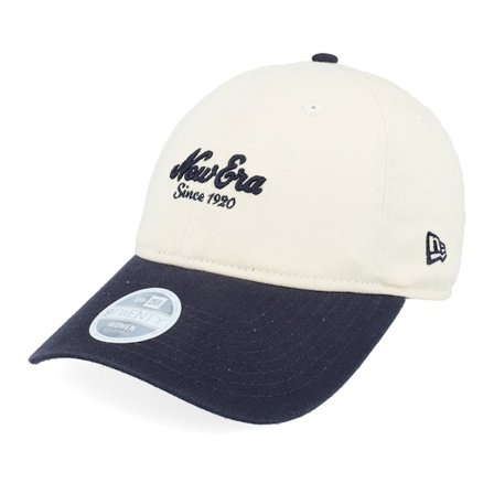 New Era - Beige unconstructed Czapka Z Daszkiem - Womens Ne 9TWENTY Light Terracotta/Navy Dad Cap @ Hatstore