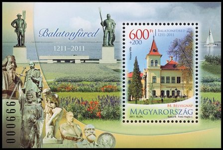 Ungarn - Frimærkets dag / turisme - Postfrisk miniark