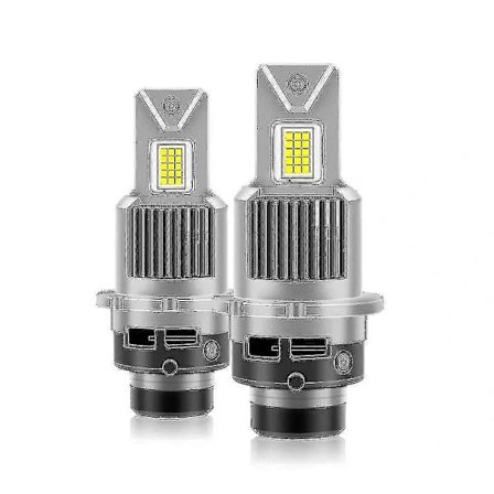 D4s d4r d2r d2s LED-frontlyspærer 6000k hvit konverteringssett plug and play xenon hid lys erstatning canbus feilfri D2s[co]