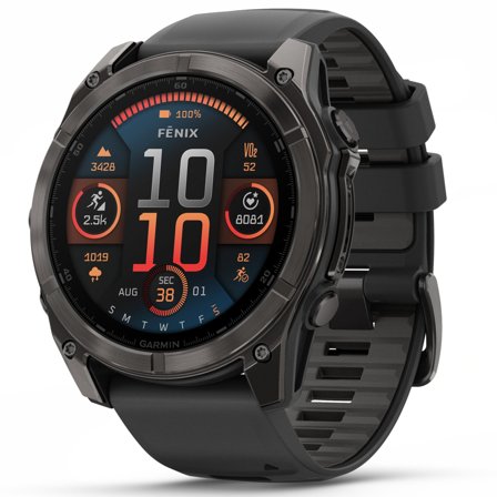 Garmin fenix 8 AMOLED 51mm Sapphire Carbon Gray DLC Titanium / Black
