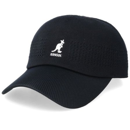 Kangol - Svart flexfit Keps - Tropic Ventair Spacecap Black Flexfit @ Hatstore