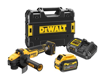Dewalt DCG409VST1-QW Vinkelsliper med batteri og lader, Maskiner