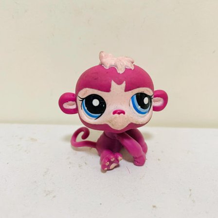 Original Söta leksaker 5cm Söt häst bläckfisk hund katt Djuraffär figur lpstoy minsta docka present tjej leksak