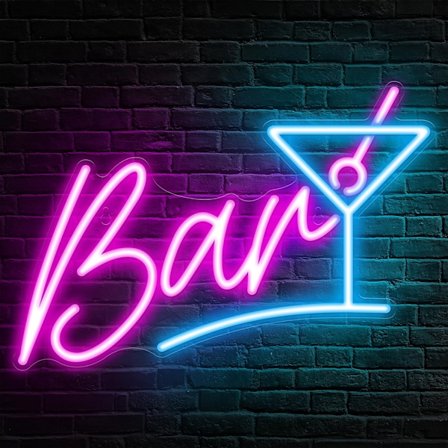 Bar Neonskilt til hjemmebar, LED-barskilt til mandehule, pub, cocktailparty - Bedste gaver til mand, far, fødselsdag, jul