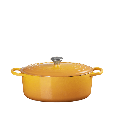 Le Creuset Oval Gryta Gjutjärn 31 cm Nectar 6,3L Grytor Gul 6,3 L /