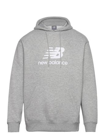 Sport Essentials Fleece Logo Hoodie Sport Men Sport Clothing Sport Sweat-shirts & Hoodies Sport Hoodies Grey New Balance