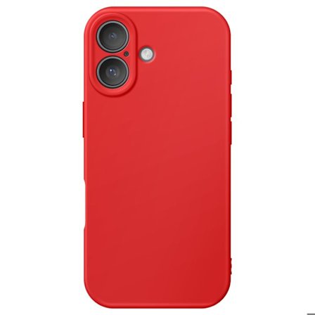 Kuori - ILMOITA - iPhone 17 - Pehmeä Silikoni - Liukumaton - Punainen