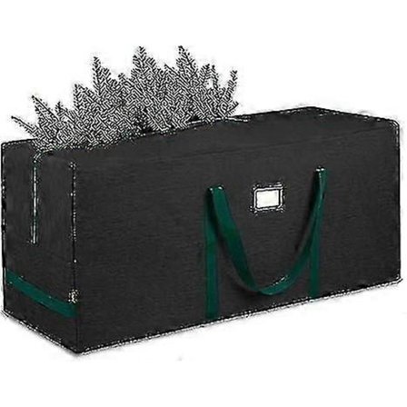 Stor Opbevaringspose til Juletræ, Kraftig Vandtæt Oxford-stof med Håndtag til Julepynt (122*39*55CM)