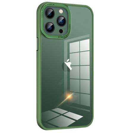 Iphone 14 Pro Max Skal Kameraram I Metall - Grön