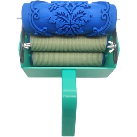 DIY Mønstervalser Bærbar Malerrulle Boligindretning Professionel Plasthåndtag Malermaskine