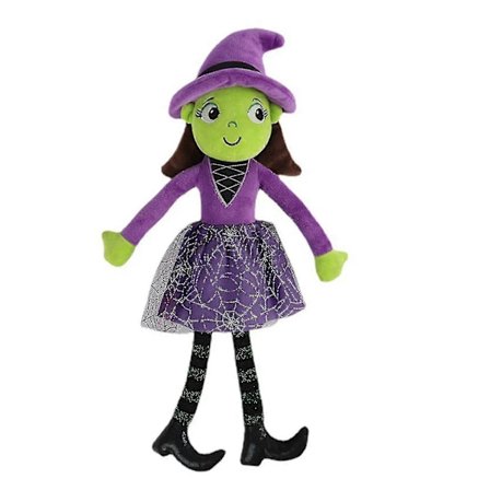 Halloween Heks Plysdukke Blød og behagelig Fabic gave til Halloween fødselsdag