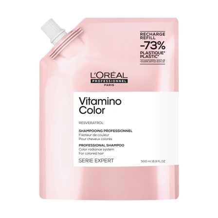 L'Oréal Professionnel SERIE EXPERT New Vitamino Color Shampoo - Refill 500ml - Shampoo Protezione Colore