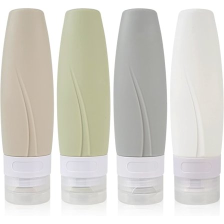 90 ml rejseflasker, lækagesikre silikone rejseflasker og T