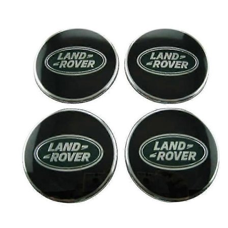 Musta ja vihreä Land Rover -keskikuppi, 63 mm, 4 kpl