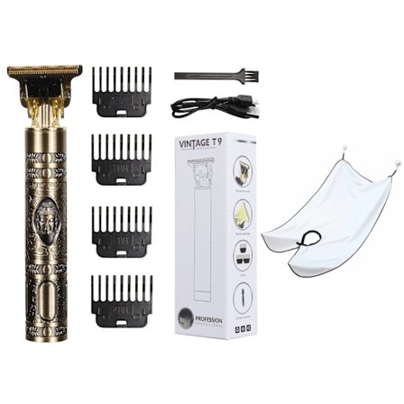 Hår & Skäggtrimmer Deluxe Kit + Gratis rakförkläde - Buddha
