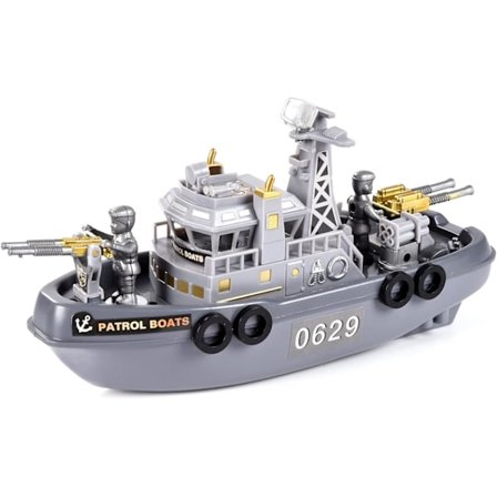 Badeleketøy - Krigsskip Lekebåt - Barneleketøy, Stort Krigsskip Fly