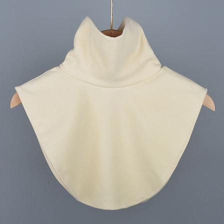 Damkrage Aftagelig Halvtykk Turtleneck Høj Elastisk Dekorativ Børstet Varmt Cervical Support Vinter buklly