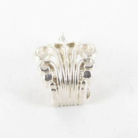 Bélière filigranée metall 17mm Silver