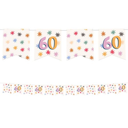 Flagguirlande med Stjerner 60 år